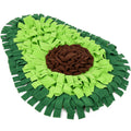 Avocado-shaped snuffle mat for dogs