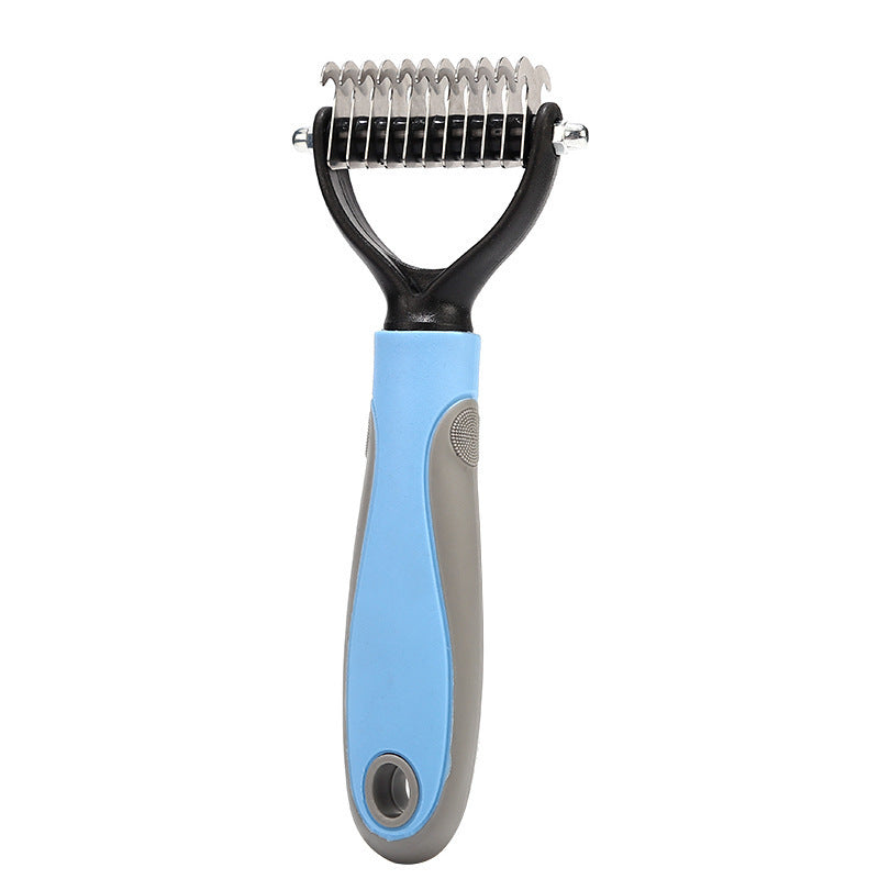 Deshedding hair comb for pets