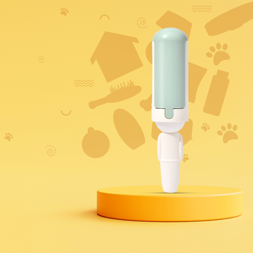 Lint roller for pet hair removal