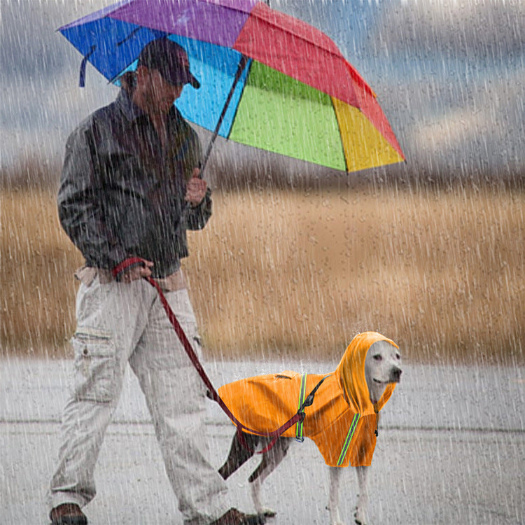 Waterproof reflective raincoat for dogs