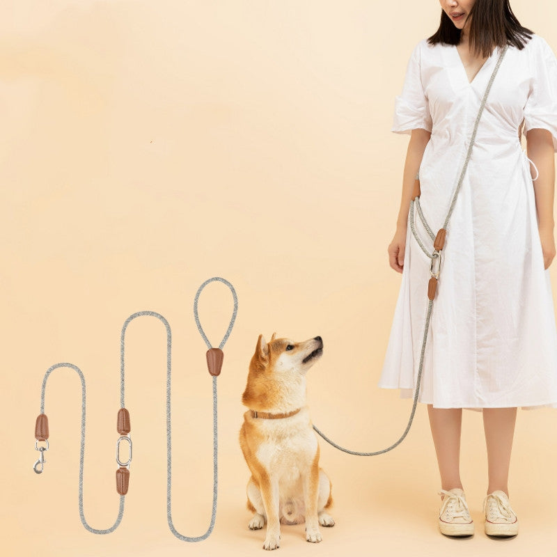 Durable pet leash for walking dogs, ensuring safety