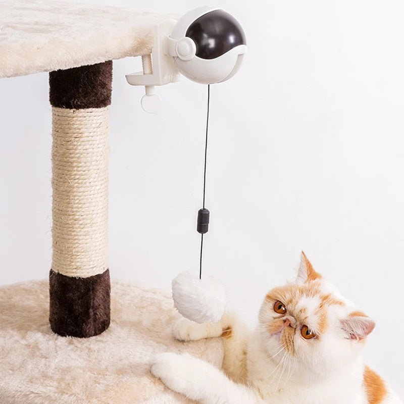 Automatic ball lifting toy for cats