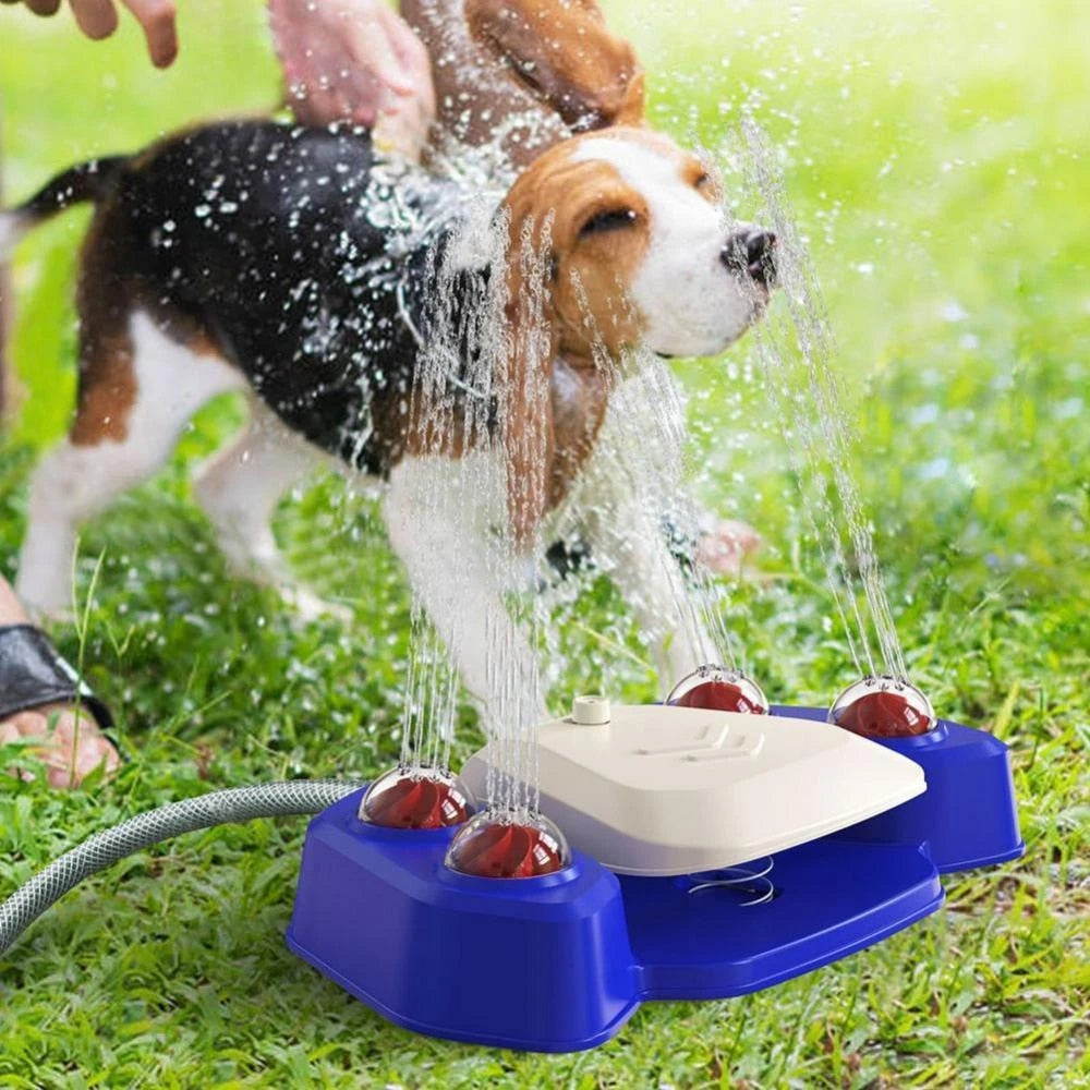 Auto dog water sprinkler for pets outdoors