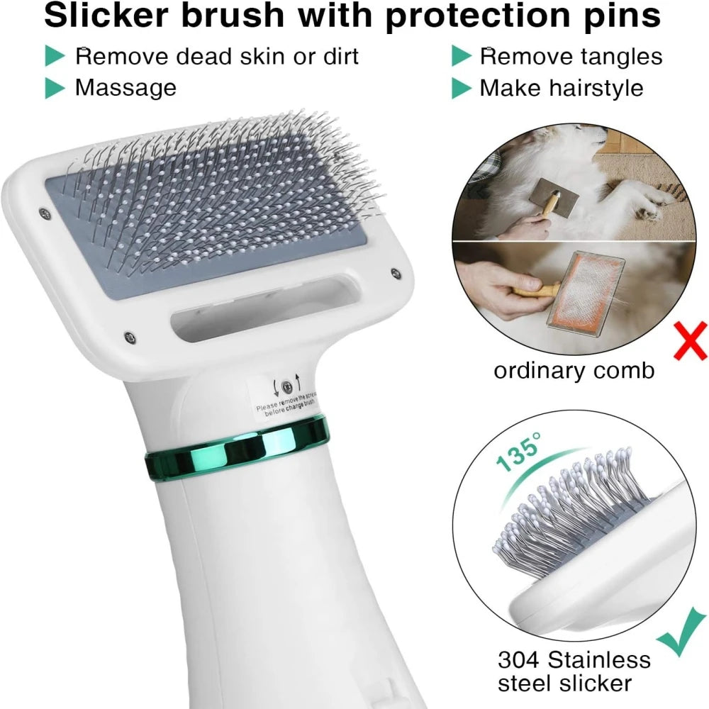 2-in-1 Dog Hair Dryer and Brush