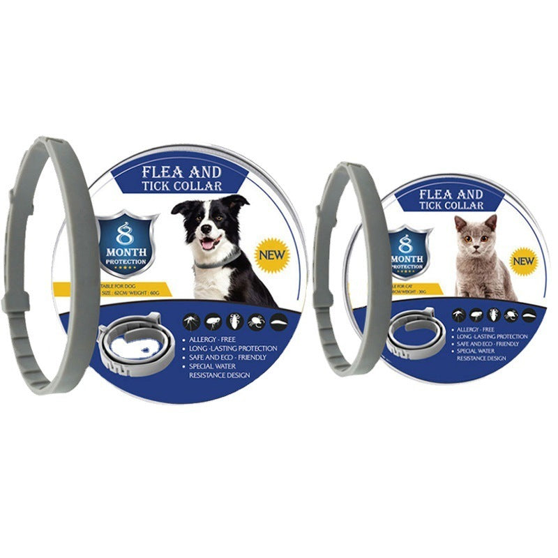 Flea and tick collar for cats and dogs